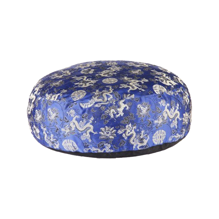 Meditationskissen Blau mit Drachen  Meditationskissen Blau mit Drachen