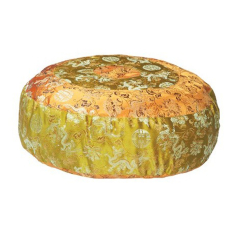 Meditationskissen Gold mit Drachen/Blumen