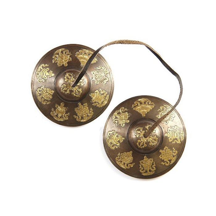 Gompa mit tib. Glückssymbol klein 