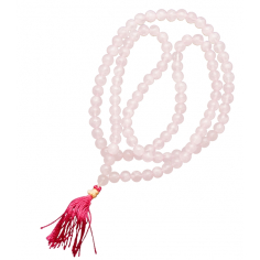 Mala aus Rosenquarz
