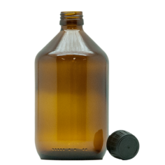Braunglas mit Verschluss 500ml