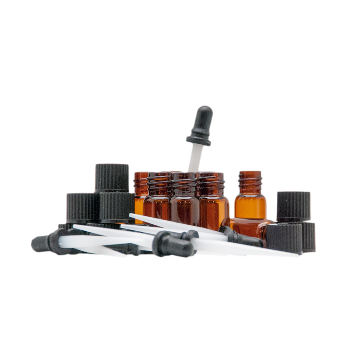 Braunglas mit Verschluss & Pipette 1.5ml