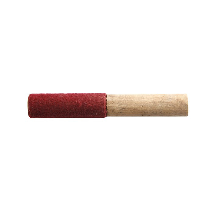 Klöppel mit Filz Nepal rot klein Klöppel mit Filz Nepal rot klein