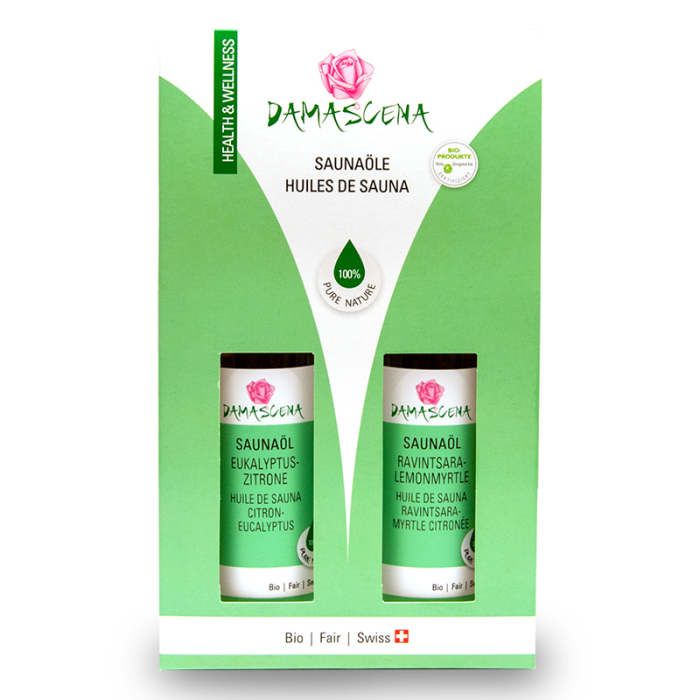 Saunaölset Zitrone Eukalyptus und Ravintsara Lemonmyrtle BIO Saunaölset Zitrone Eukalyptus und Ravintsara Lemonmyrtle BIO