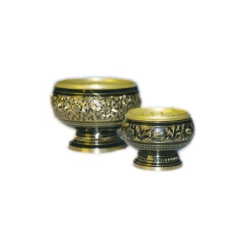 Räucherkelch schwarz mit Verzierungen | Räucherwelt