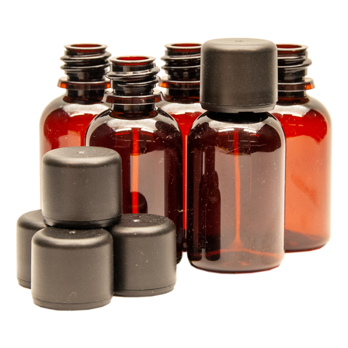 Braunflasche PE mit Ausgussring