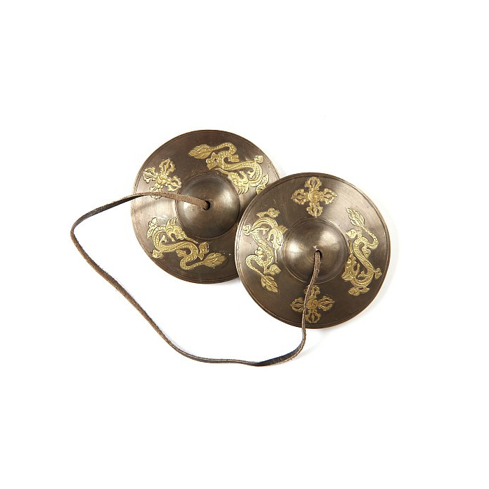 Gompa mit tib. Drachen klein gold