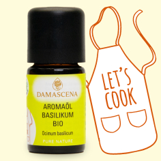Basilikum BIO Aromaöl | Aromaküche | 100% naturrein & Lebensmittelqualität
