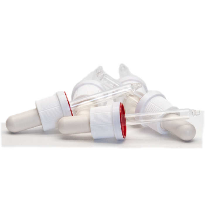 Pipette weiss für Schraubflasche braun Pipette weiss für Schraubflasche braun