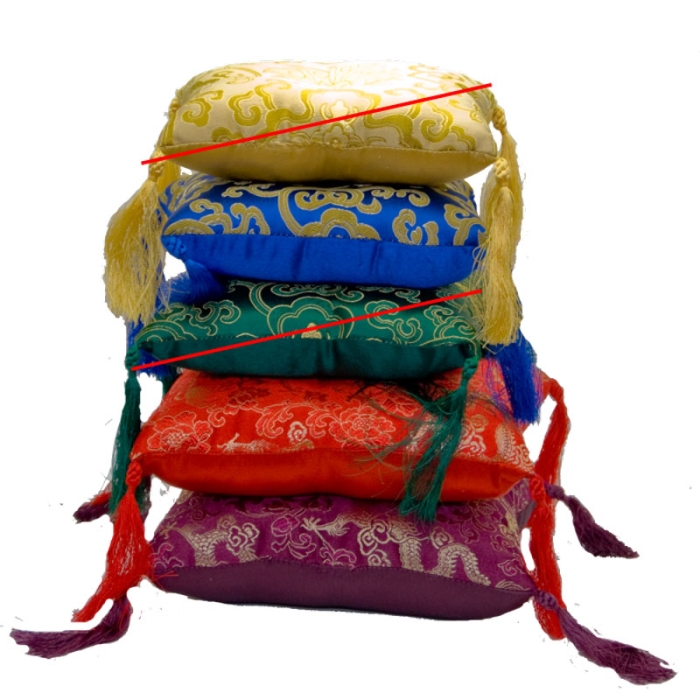 Klangschalenkissen Nepal Quadrat