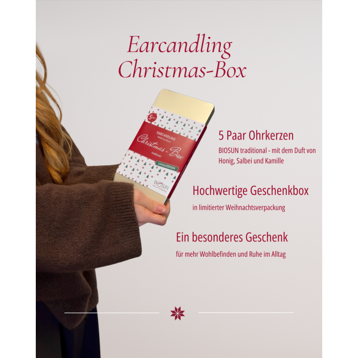 5 Paar Traditional Ohrkerzen Geschenkbox Weihnachten | Traditional Ohrkerzen